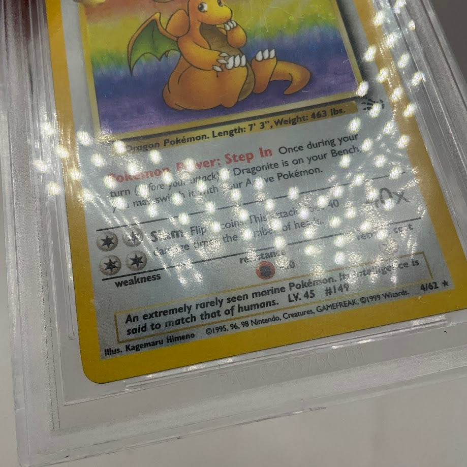 Dragonite Pokemon Fossil Holo #4 Beckett 8、Collector Store LLC Gaming、kayou