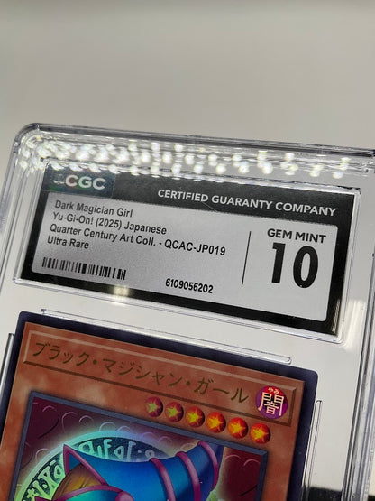 Dark Magician Girl Yu-Gi-Oh Quart Century Art Collection Ultra Rare JP019 CGC 10