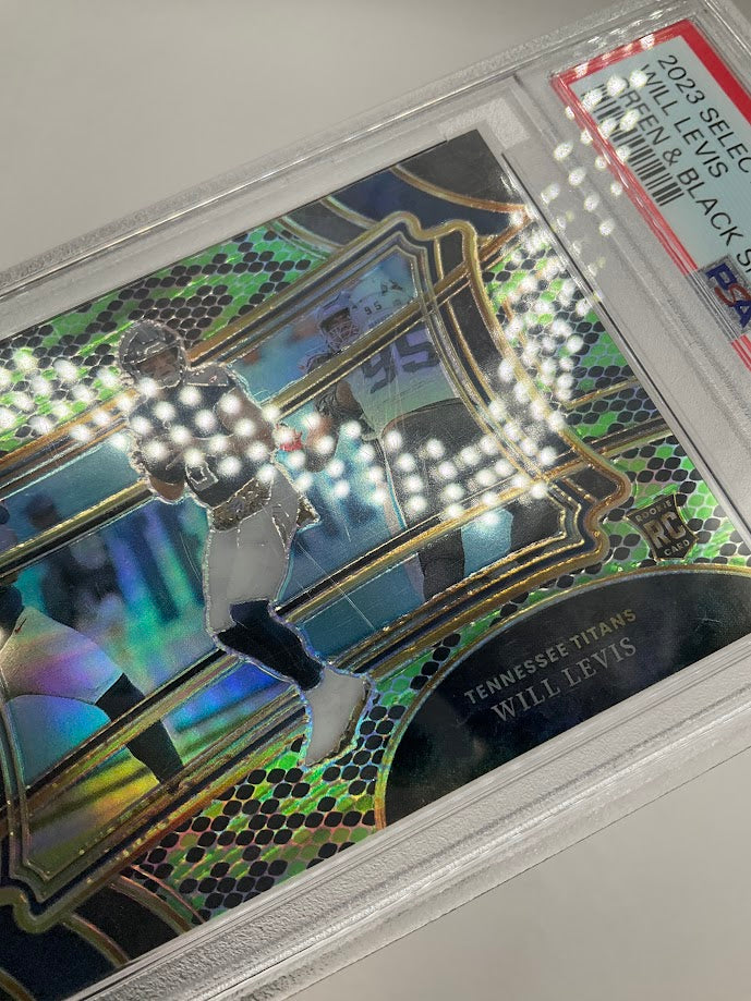 Will Levis 2023 Panini Select Green & Black Snake Prizm RC 1/2 #392 PSA 9