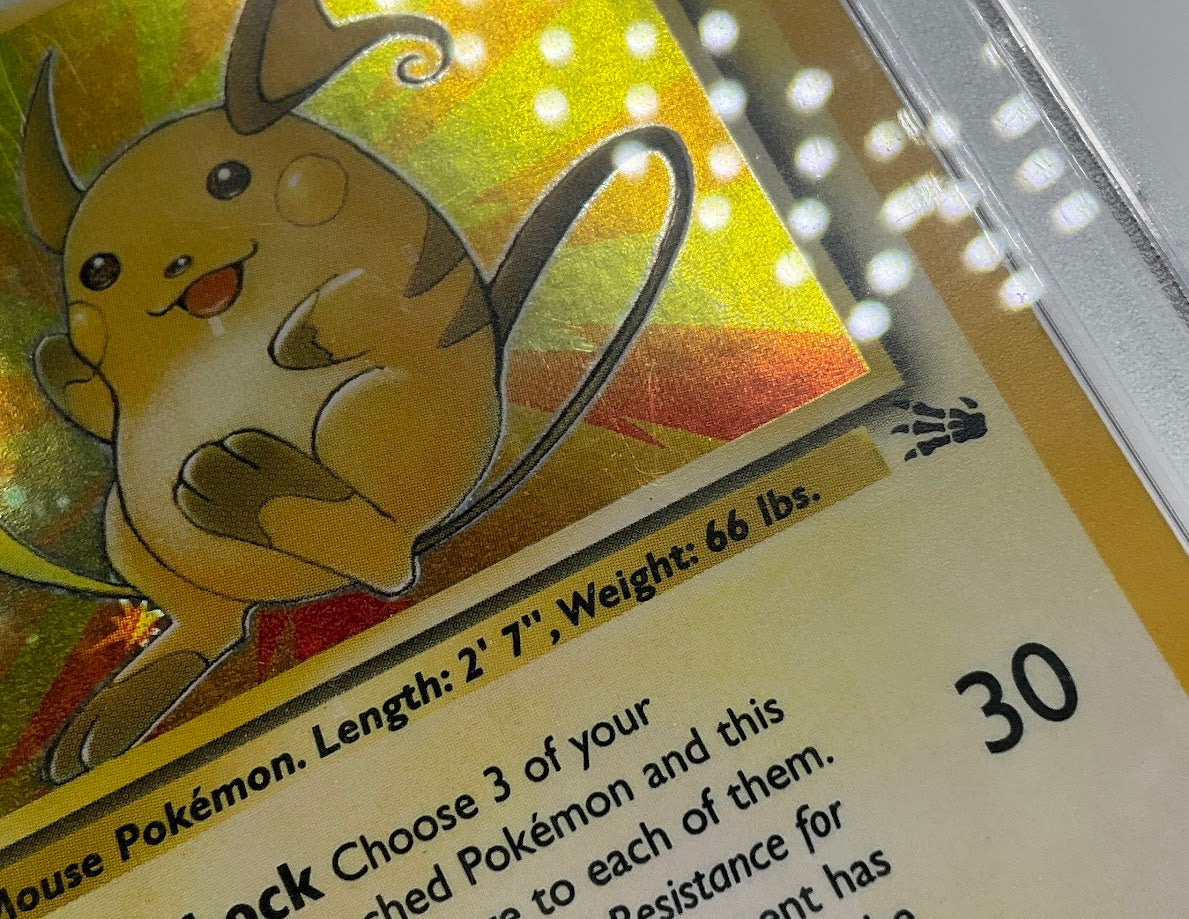 Raichu Pokemon Fossil Holo #14 PSA 7