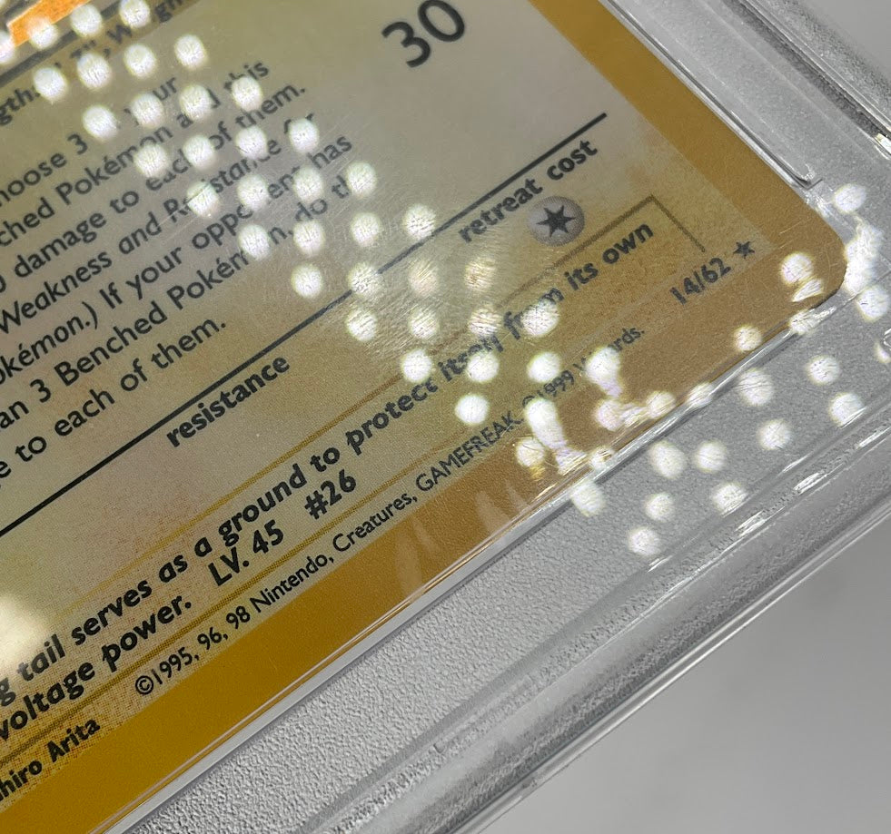 Raichu Pokemon Fossil Holo #14 PSA 7