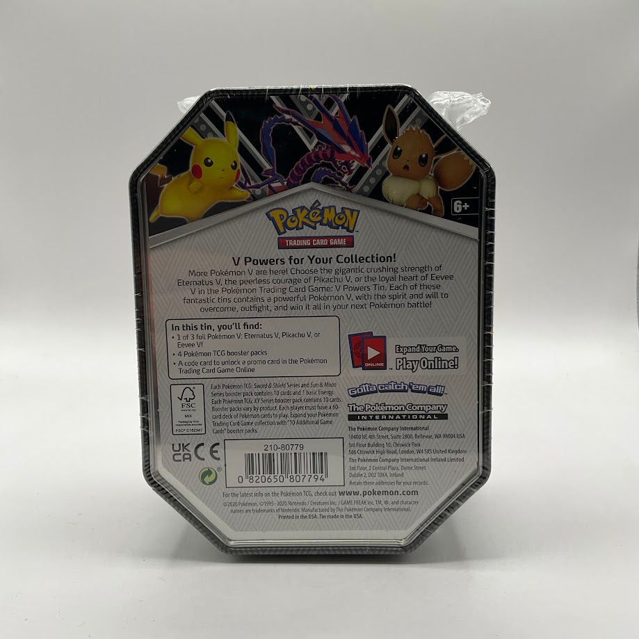 Pokemon: V Powers Tin [Eevee V] [International Edition]