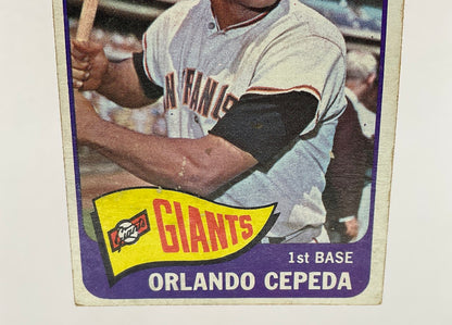 Orlando Cepeda 1965 Topps #360 San Francisco Giants VG #2