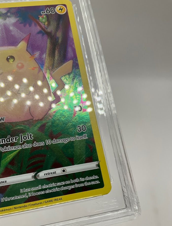 Pikachu Pokemon Celebrations 25th Anniversary Full Art #005 AGS 9