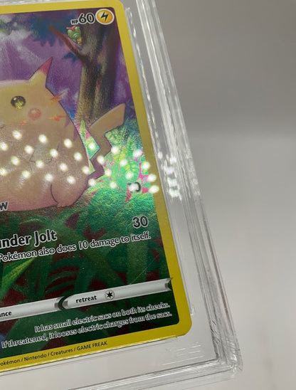 Pikachu Pokemon Celebrations 25th Anniversary Full Art #005 AGS 9