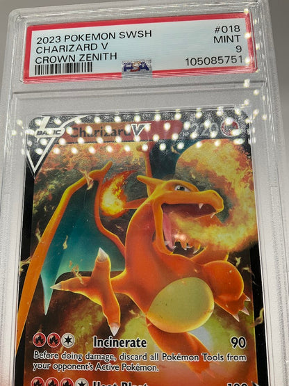 Charizard V Pokemon Crown Zenith #018 PSA 9