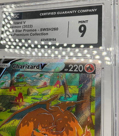 Charizard V Pokemon Ultra Premium Collection Black Star Promo #SWSH260 CGC 9