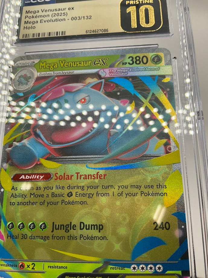 Mega Venusaur ex Pokemon Mega Evolution Holo #003 CGC 10 Pristine
