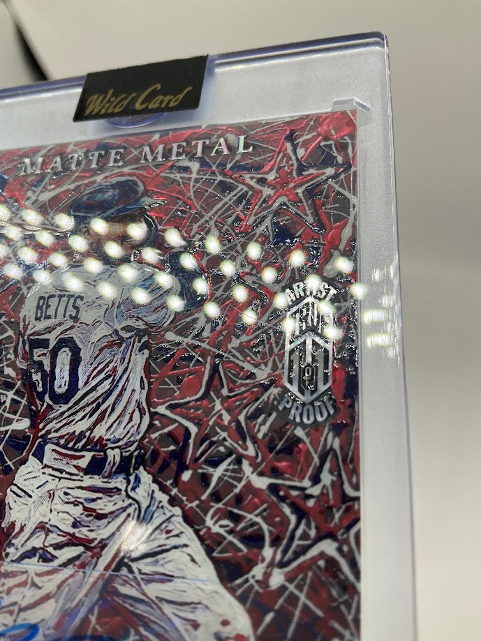 Mookie Betts 2026 Wild Card Matte Metal Artist True 1 of 1 Proof Auto