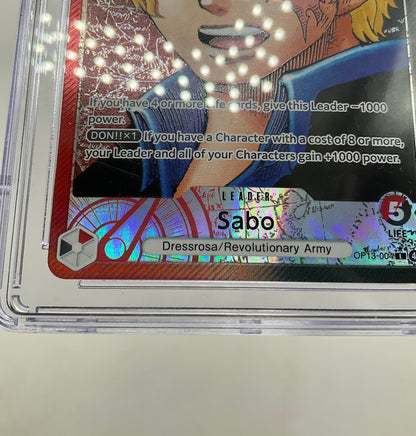 Sabo One Piece Card Game Carrying on His Will Alternate Art #004 CGC 10