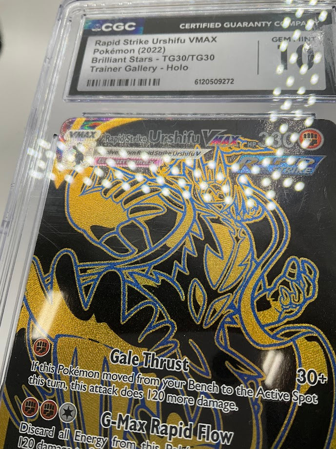 Rapid Strike Urshifu VMAX Pokemon Brilliant Stars Trainer Gallery Holo CGC 10