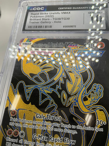 Rapid Strike Urshifu VMAX Pokemon Brilliant Stars Trainer Gallery Holo CGC 10