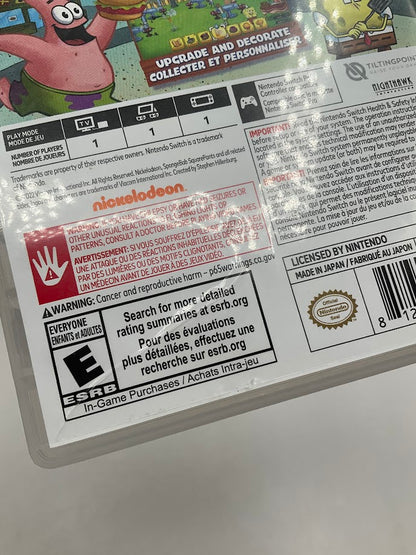 Spongebob: Krusty Cook-Off Extra Krusty Edition Nintendo Switch Used