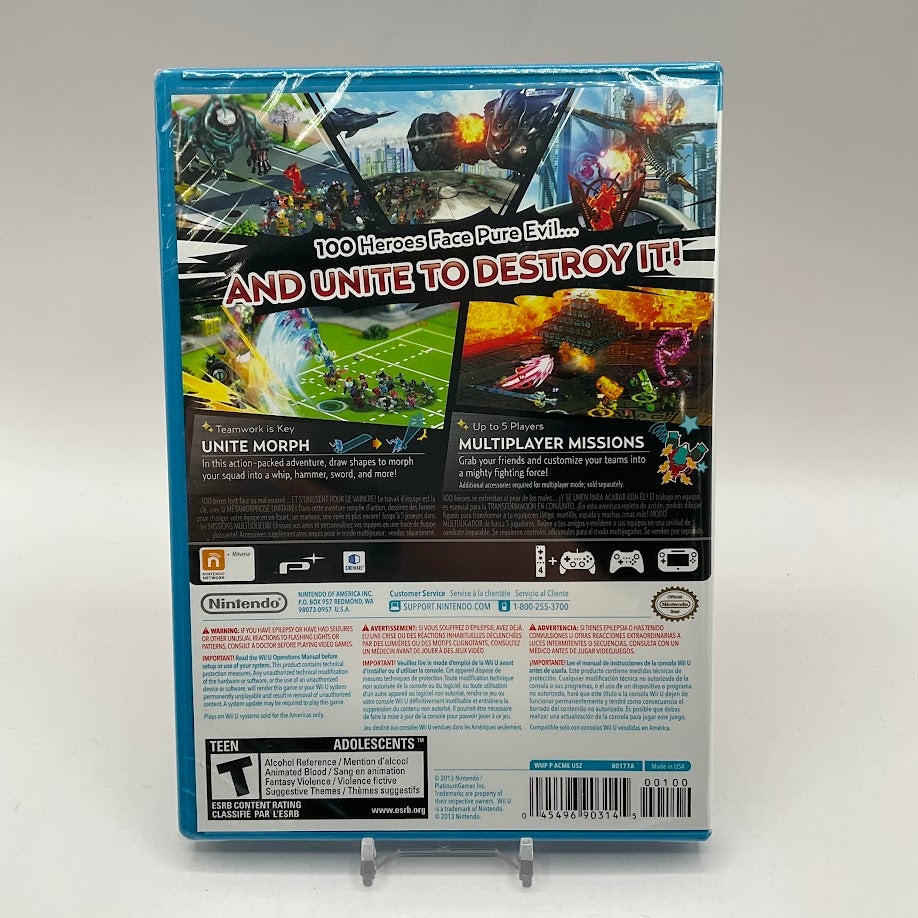 Wonderful 101 Wii U Sealed
