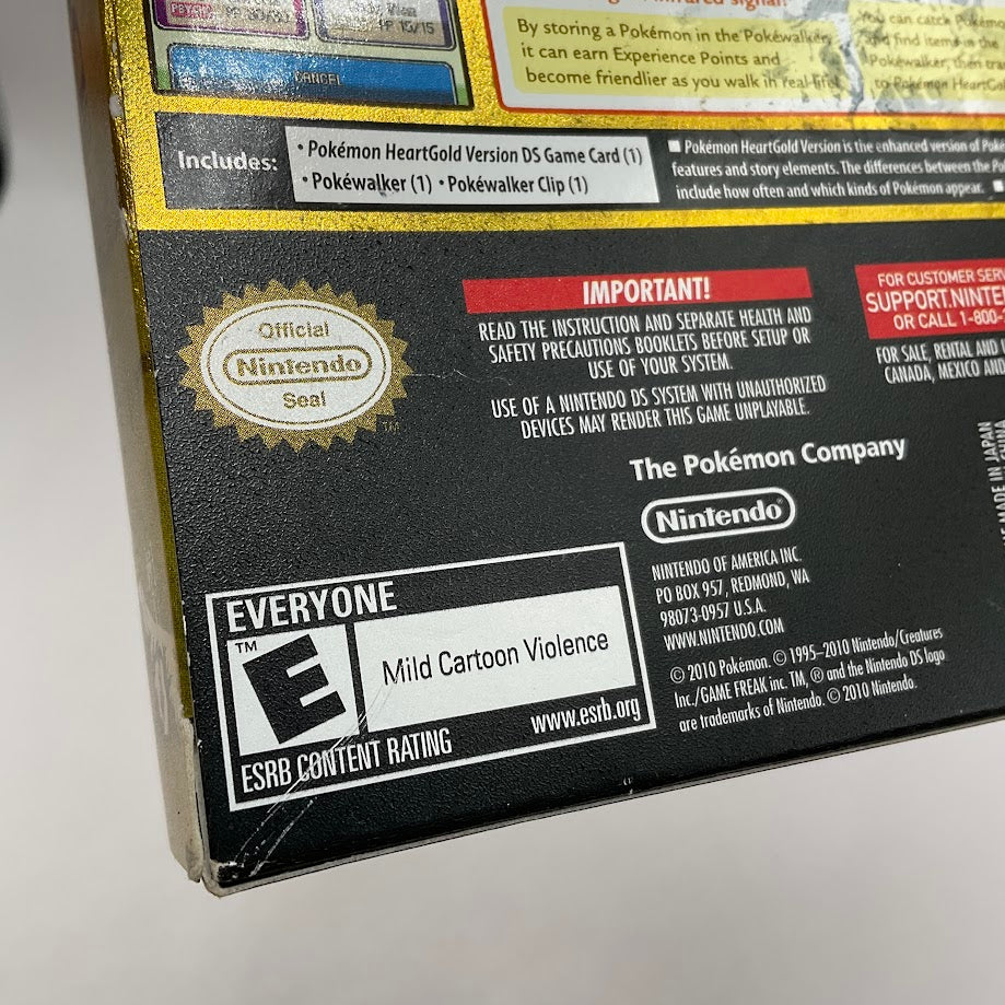 Pokemon HeartGold Version NO POKEWALKER Nintendo DS Used