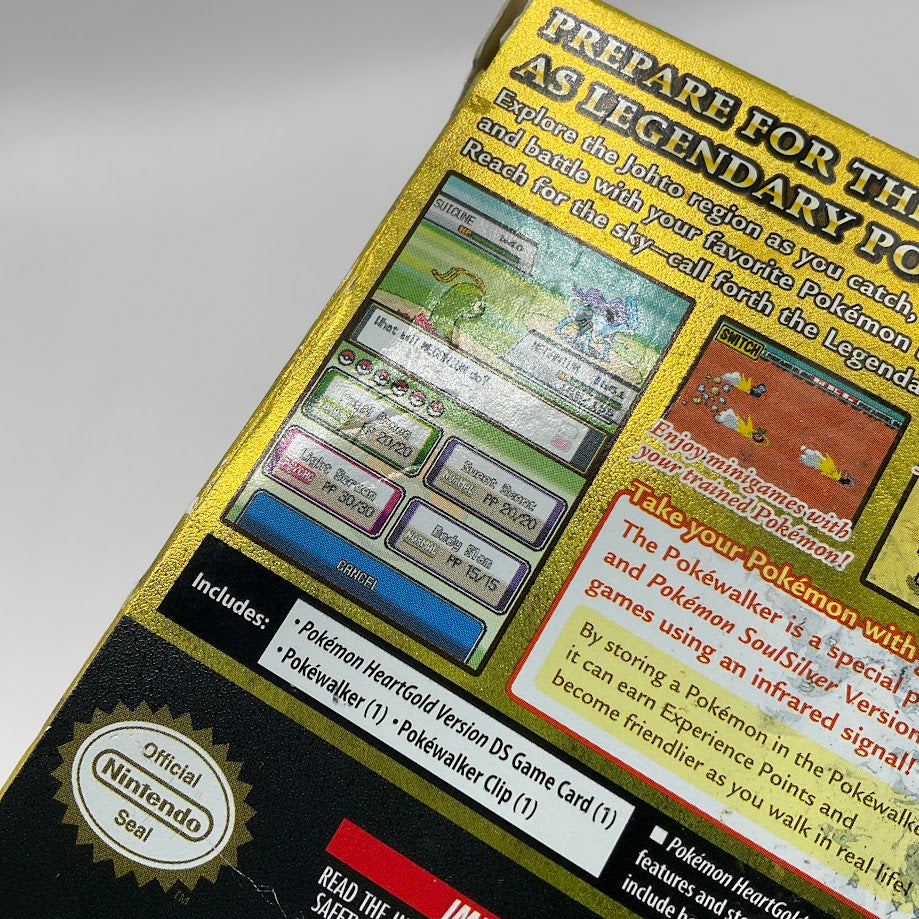 Pokemon HeartGold Version NO POKEWALKER Nintendo DS Used