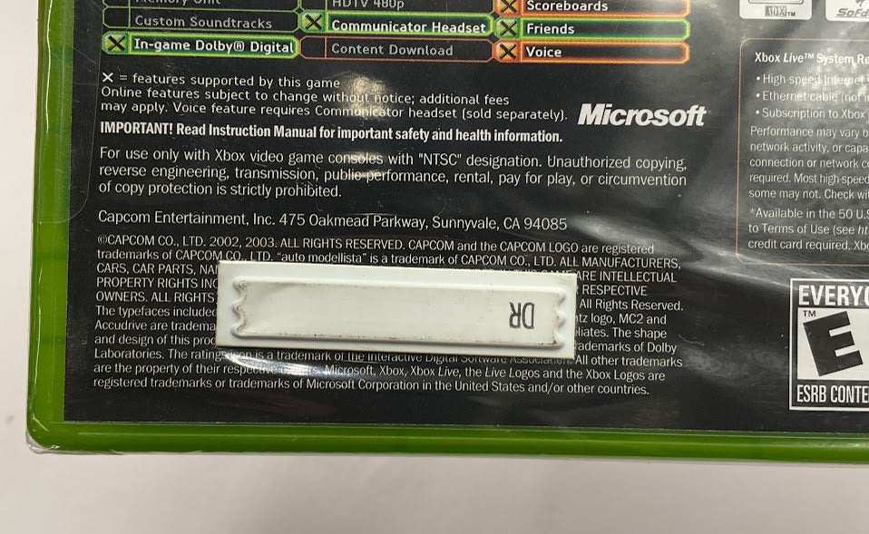 Auto Modellista Xbox Sealed、Collector Store LLC - VG、kayou