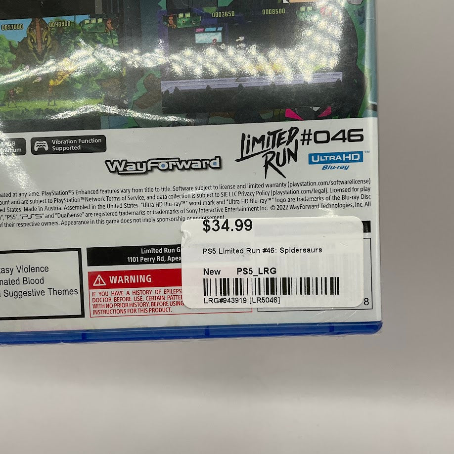 Spidersaurs Playstation 5 Sealed