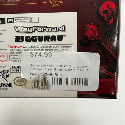 Bloodrayne Betrayal: Fresh Bites [Collector's Edition] Switch *See Description*
