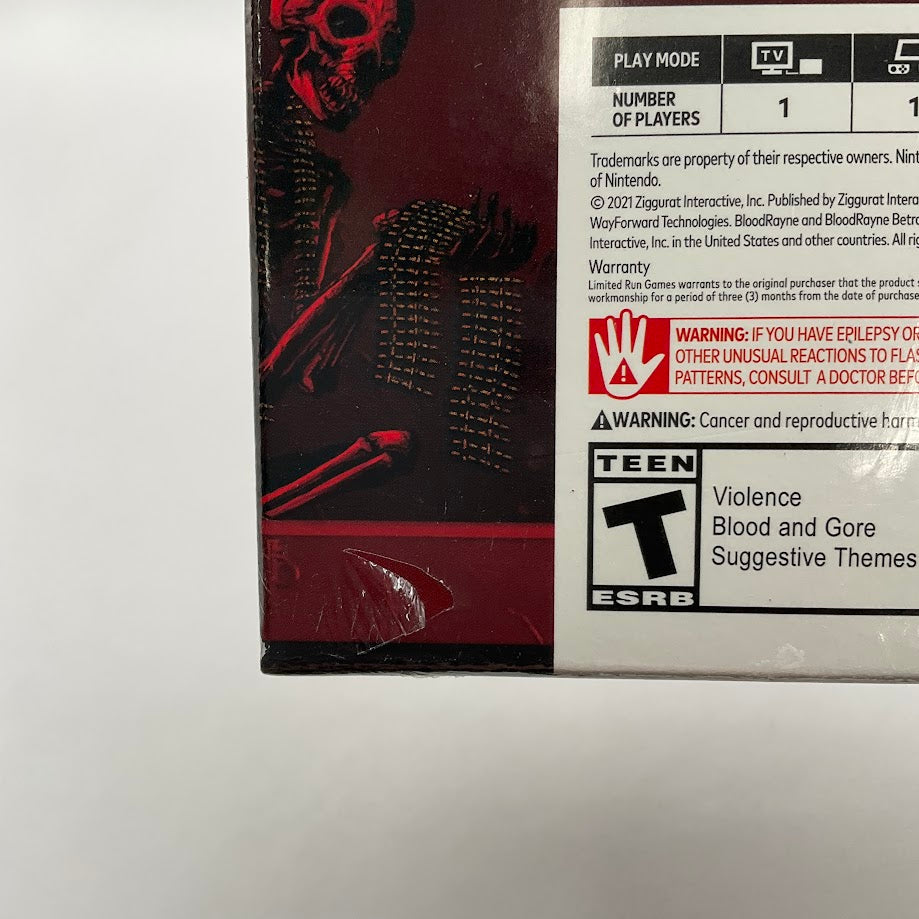 Bloodrayne Betrayal: Fresh Bites [Collector's Edition] Switch *See Description*