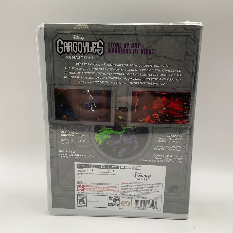 Gargoyles Remastered [Classic Edition] Nintendo Switch *See Description*