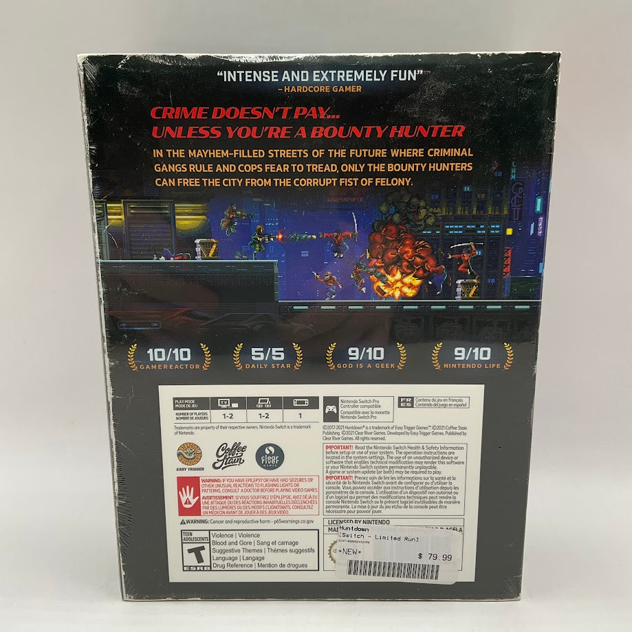 Huntdown [Collector's Edition] Nintendo Switch *See Description*
