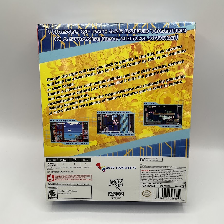 Mighty Gunvolt Burst [Collector's Edition] Nintendo Switch *See Description*