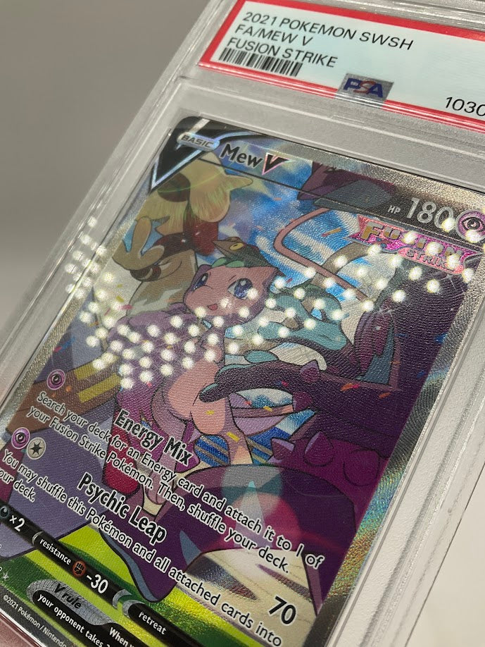 Mew V Pokemon Fusion Strike Full Art #251 PSA 9