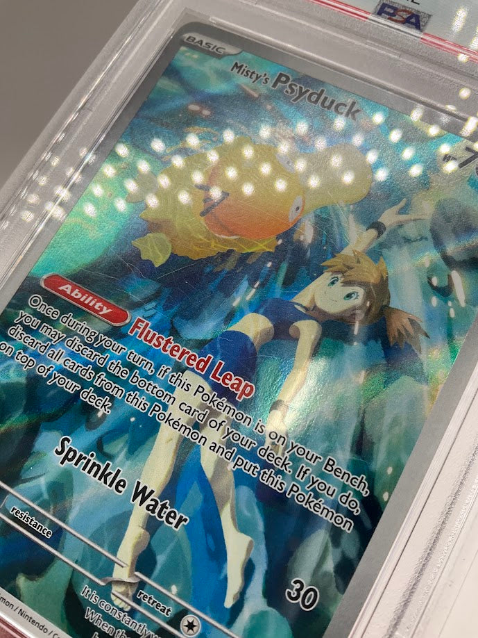 Misty's Psyduck Pokemon Destined Rivals Illustration Rare #193 PSA 9