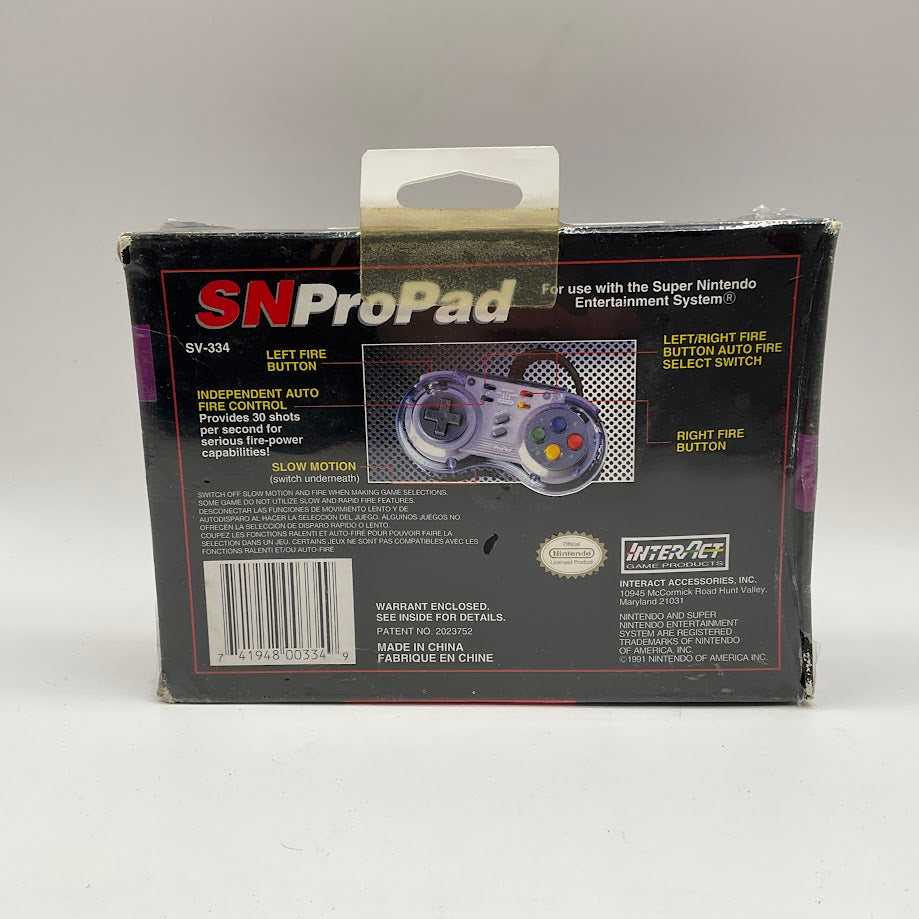 SN ProPad Super Nintendo Sealed *See Description*