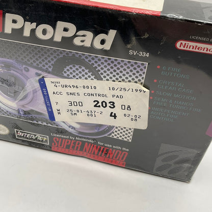 SN ProPad Super Nintendo Sealed *See Description*