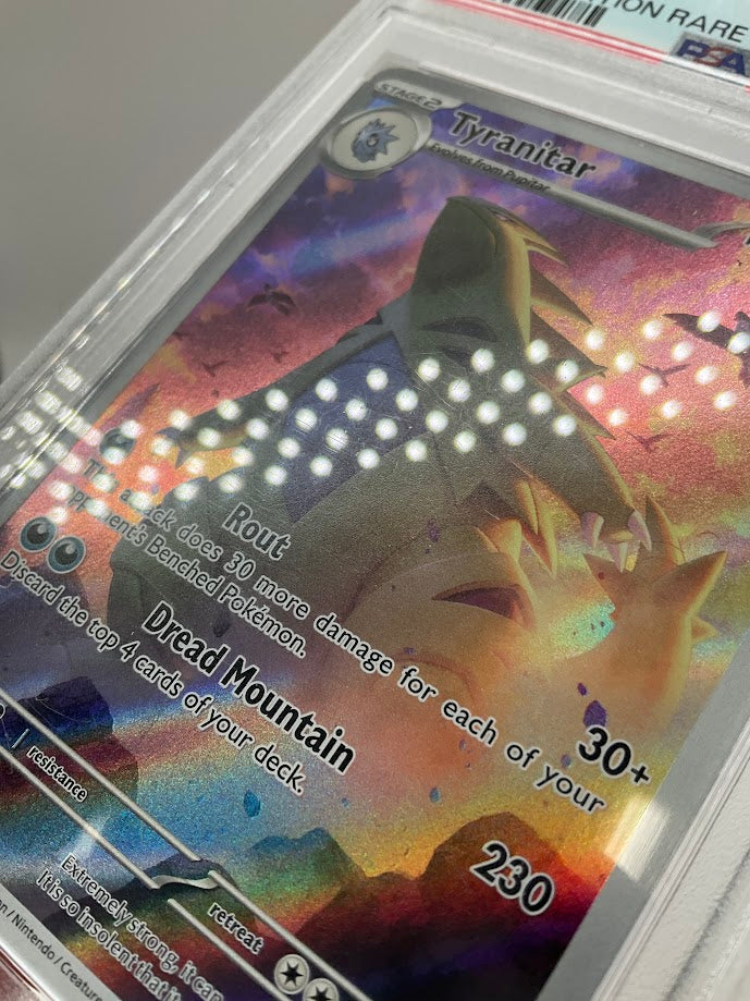 Tyranitar Pokemon Paldea Evolved Illustration Rare #222 PSA 9