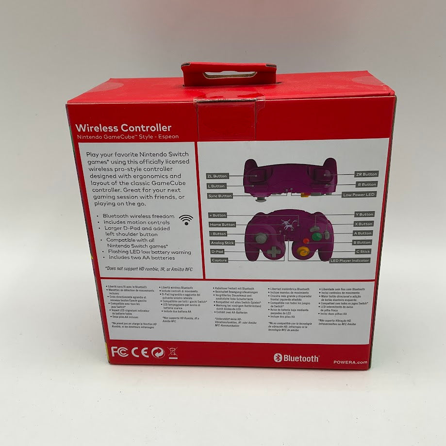 GameCube Style Wireless Controller [Espeon] Nintendo Switch *See Description*