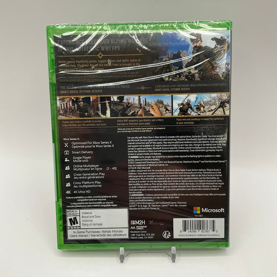 WWI Isonzo: Italian Front: Deluxe Edition Xbox Series X Sealed
