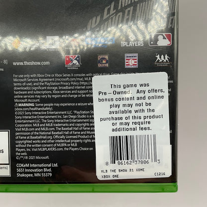 MLB The Show 21 Xbox One Sealed