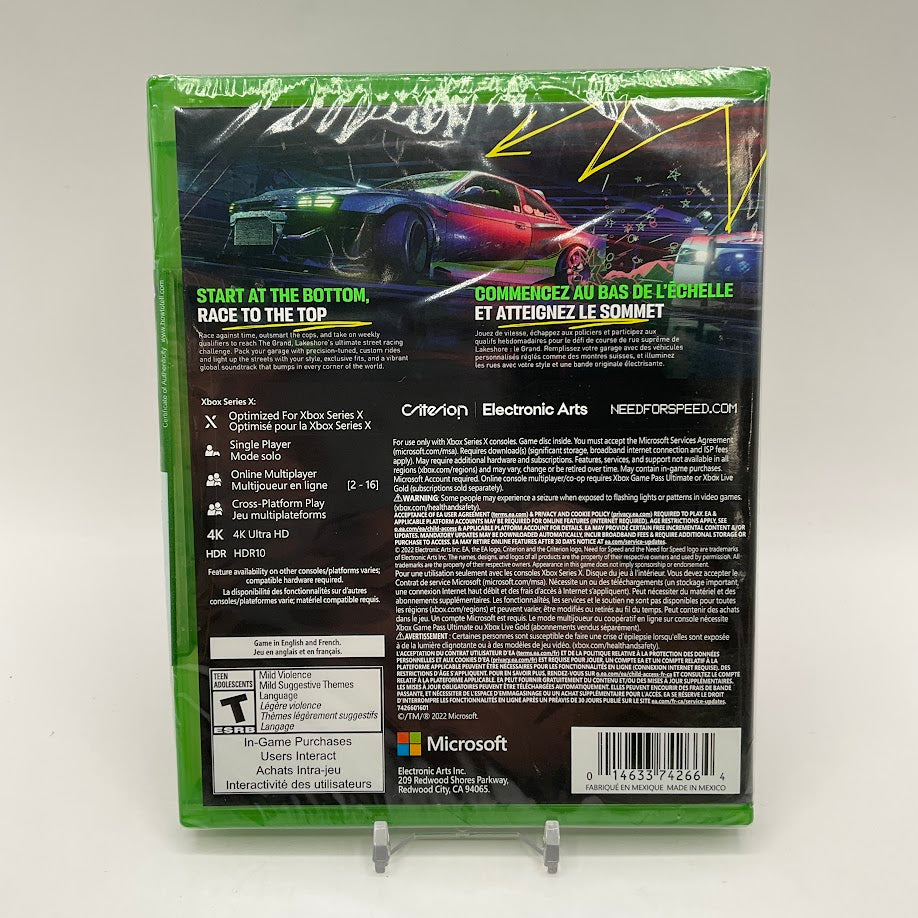 Need for Speed Unbound Xbox Series X Sealed #2