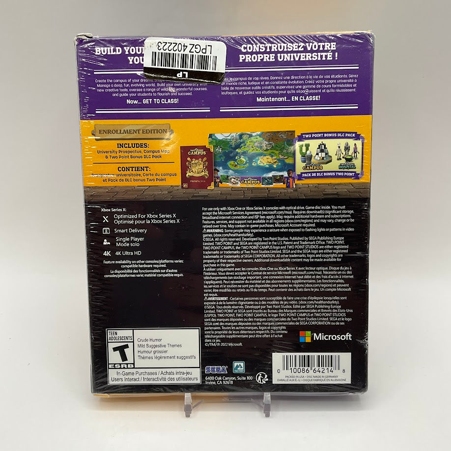 Two Point Campus [Enrollment Edition] Xbox Series X Sealed