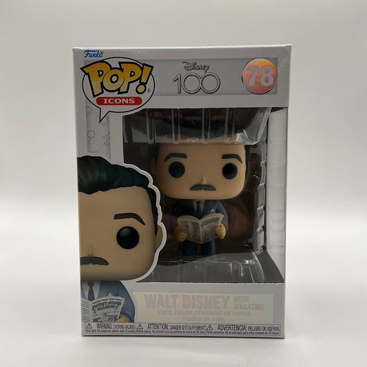 Walt Disney with Magazine Funko Pop! Disney 100 #78