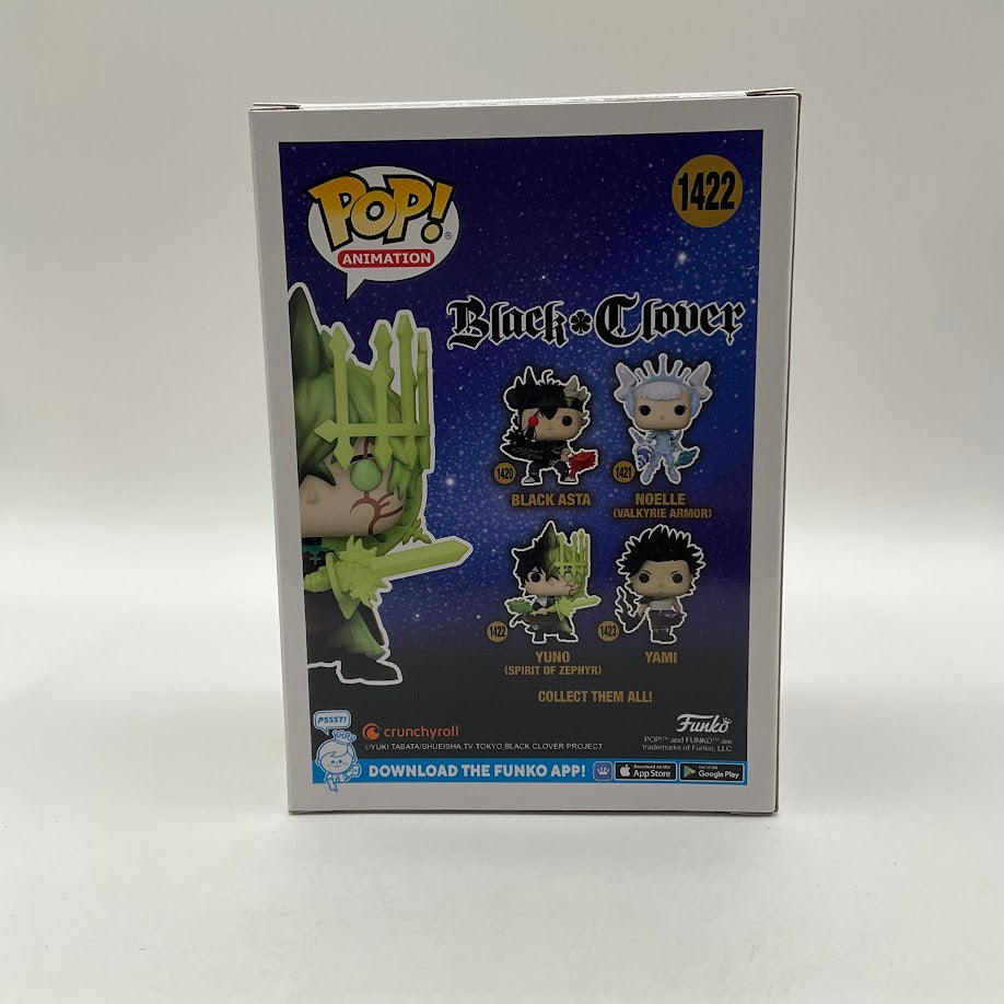 Yuno (Spirit of Zephyr) Funko Pop! Black Clover #1422 GITD PX Previews