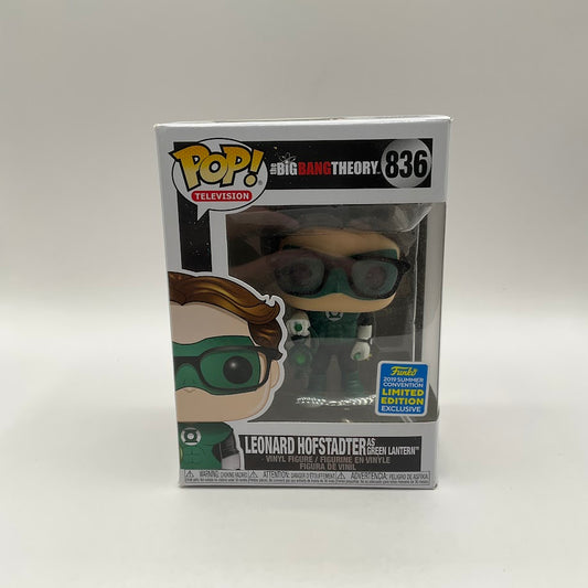 Leonard Hofstadter as Green Lantern Funko Pop! Big Bang Theory #836 2019 Summer