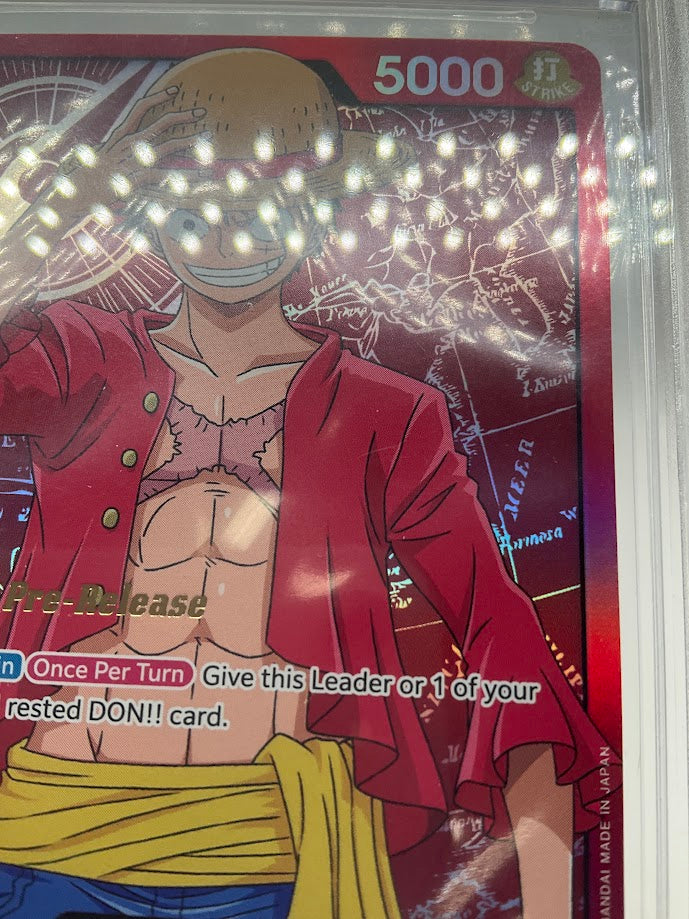 Monkey D Luffy One Piece Card Game Super Prerelease Deck Beckett 10 Pristine