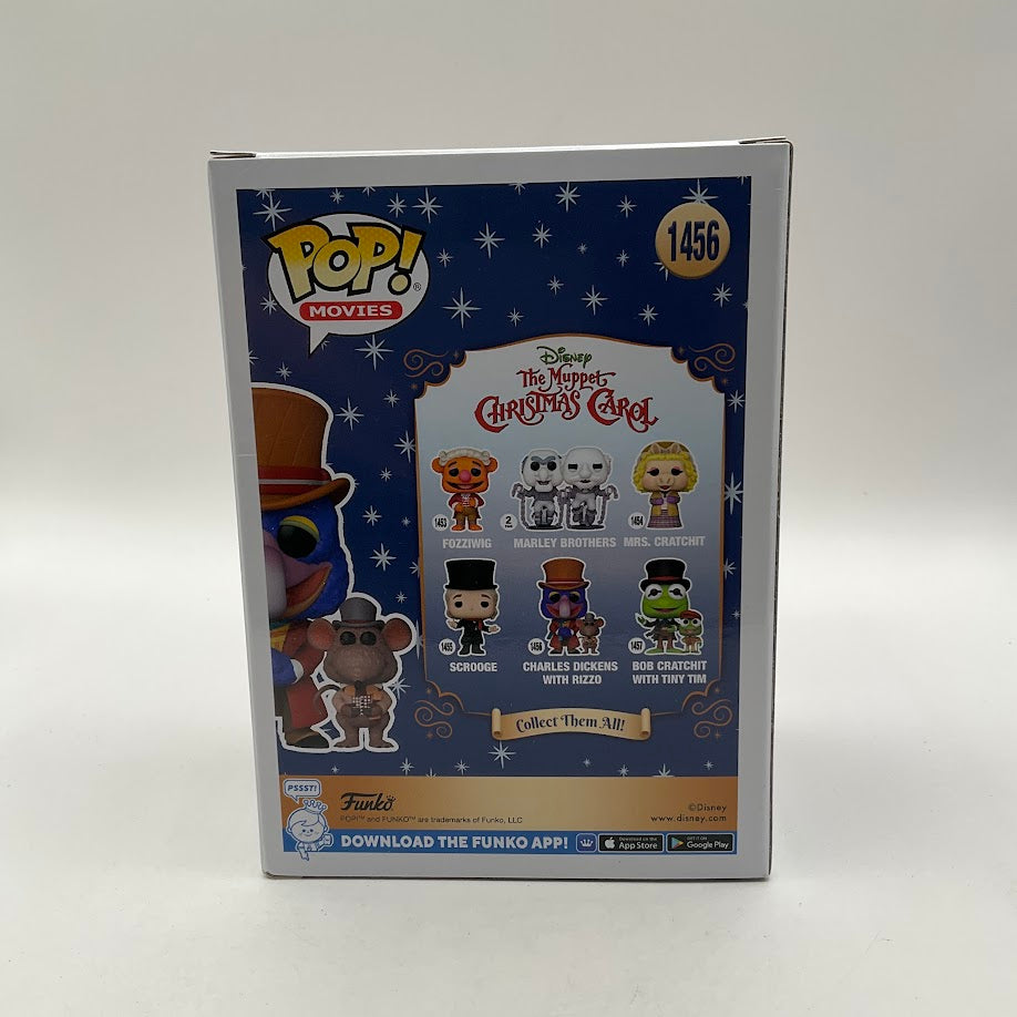 Charles Dickens with Rizzo Funko Pop! The Muppets #1456 Flocked Amazon
