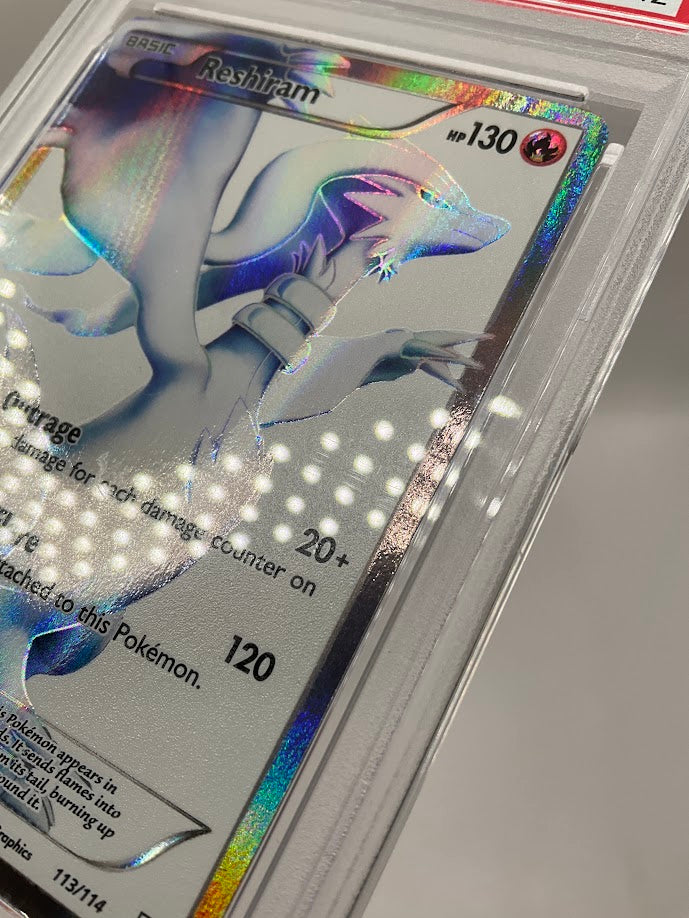 Reshiram Pokemon Black & White Full Art #113 PSA 8