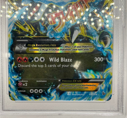 M Charizard ex Pokemon Flashfire #69 PSA 9