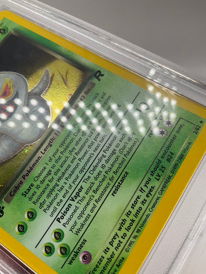 Dark Arbok Pokemon Team Rocket Holo 1st Edition #2 PSA 8