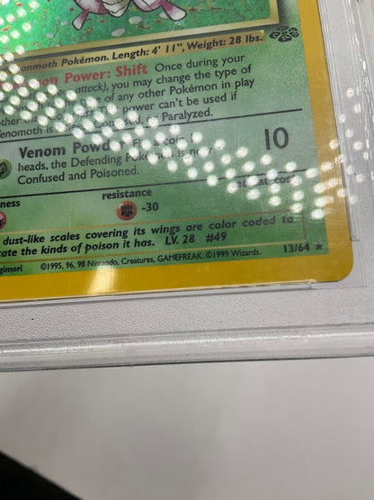 Venomoth Pokemon Jungle Holo 1st Edition #13 PSA 6