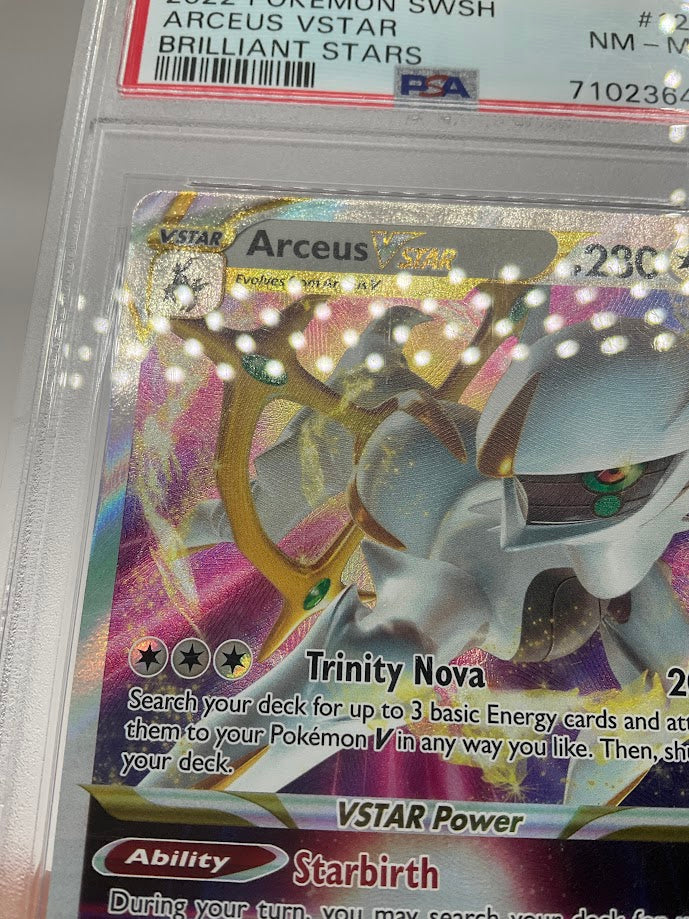 Arceus VSTAR Pokemon Brilliant Stars #123 PSA 8