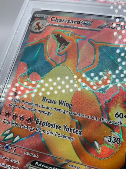 Charizard ex Pokemon 151 Ultra Rare #183 PSA 9