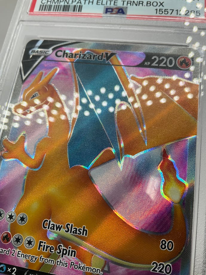 Charizard V Pokemon Champions Path Elite Trainer Box #050 PSA 9