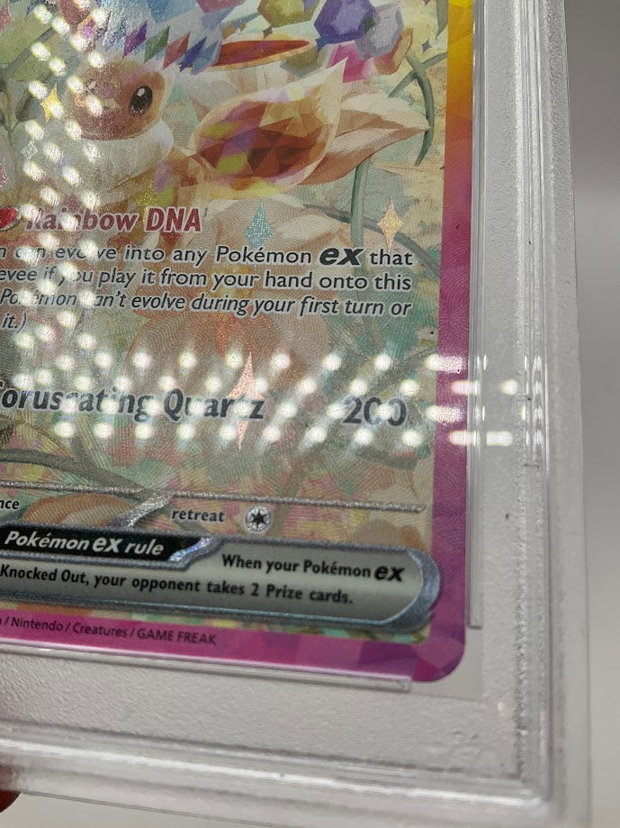 Eevee ex Pokemon Prismatic Evolutions Special Illustration Rare #167 PSA 9